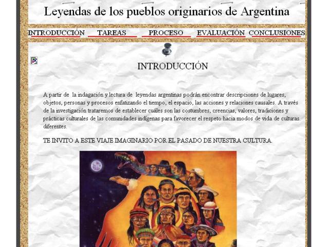 Webquest Leyendas de los pueblos originarios de Argentina – Portal Aprender