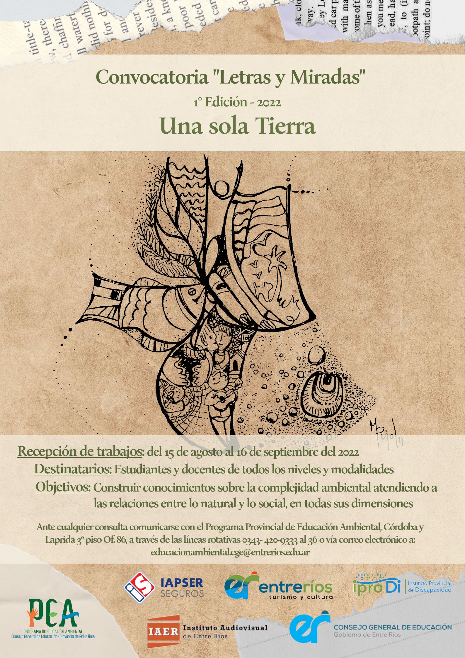 Poster Convocatoria "Letra y Miradas"