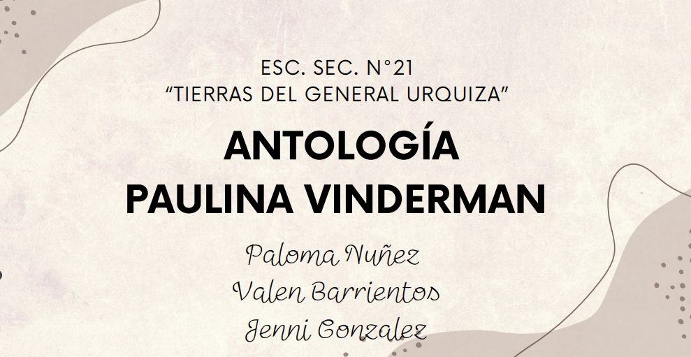 Antología Paulina Vinderman